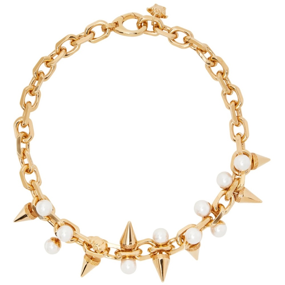 ISO VERSACE PERAL SPIKE NECKLACE - Picture 3 of 3